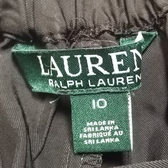 Lauren Ralph Lauren Womens Size 10 Pleated Front Dress Pants  Pockets Black - Picture 6 of 7